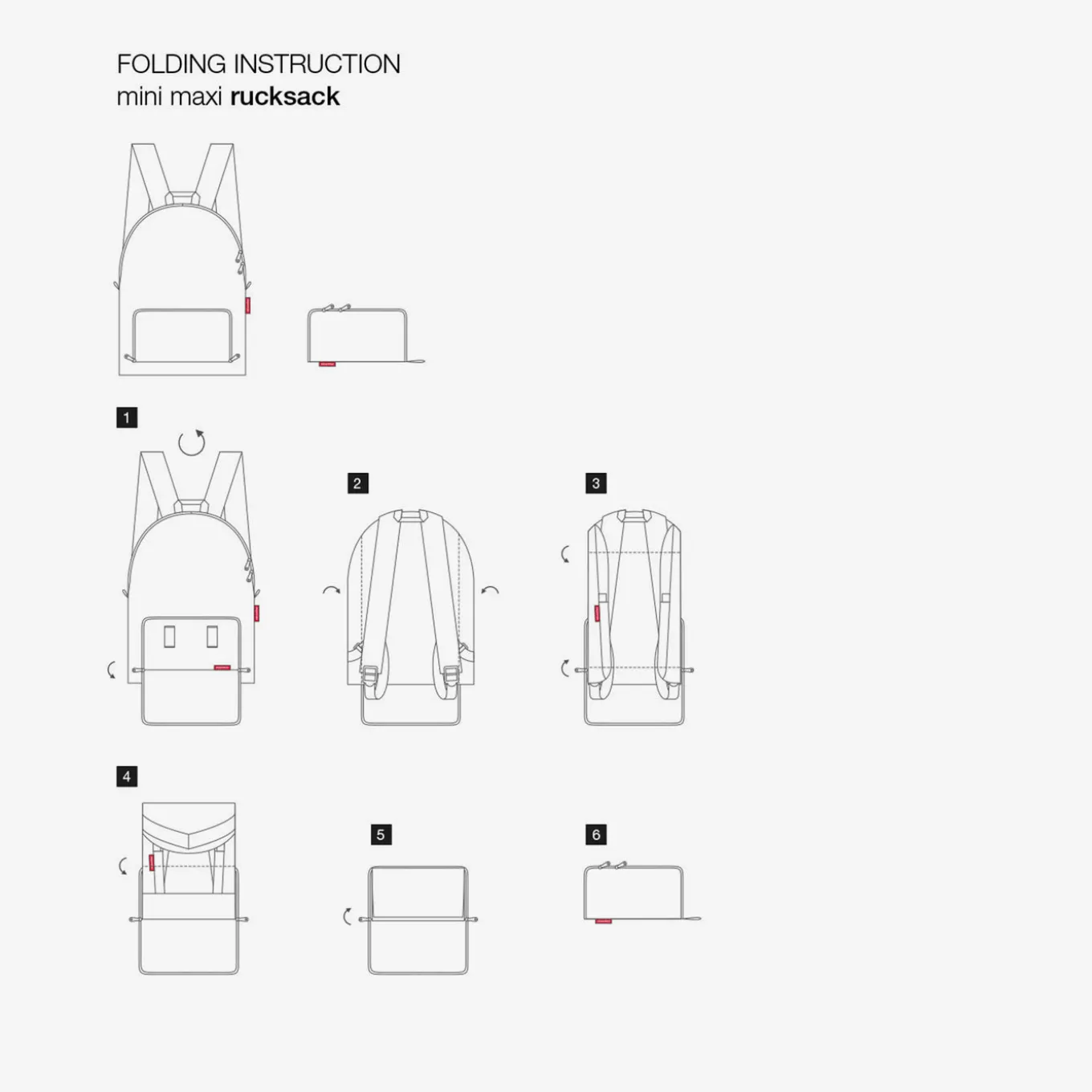 mini maxi rucksack