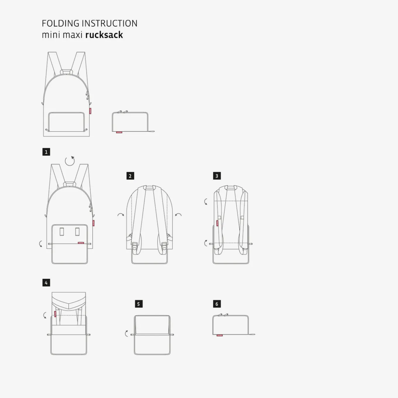 mini maxi rucksack